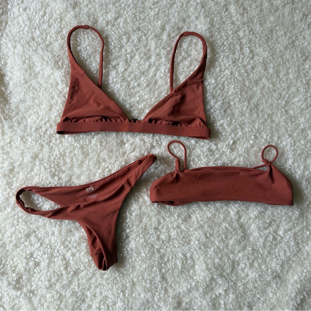 Ark Swimwear Rust Bikini (2 tops)